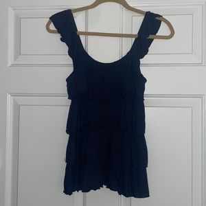Express Ruffled Layered Tank Top